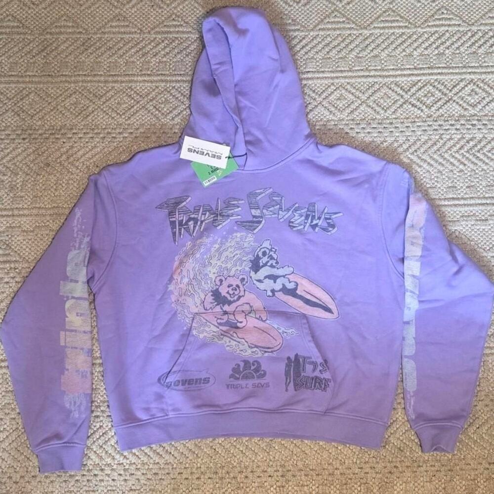 Triple sevens purple surf graphic